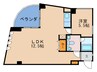 ｳｪ-ﾌﾞｲﾝ中津 1LDKの間取り