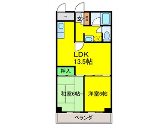 間取図 リバーサイド相愛