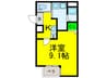 エヌエムスワサントサンク 1Kの間取り