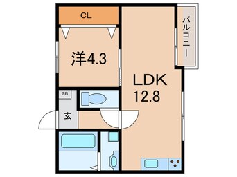 間取図 Rocky高取Ⅱ