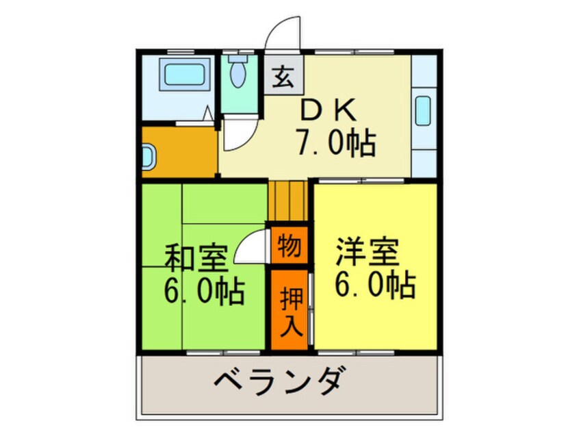 間取図 堂山グリーンハイツ