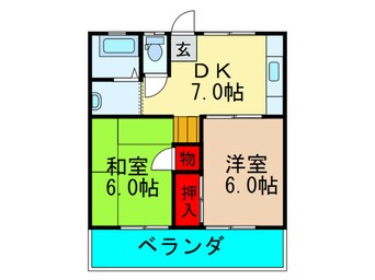 間取図 堂山グリーンハイツ