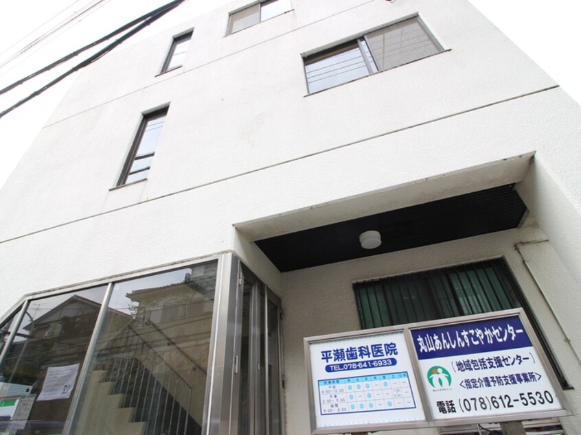 歯医者(病院)まで750m 高東マンション