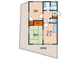 間取図 ハイツ　赤坂B棟