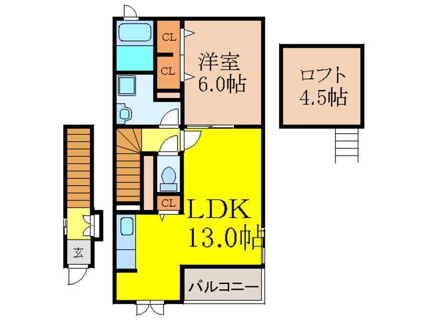 間取図 フランメゾン