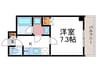仮)ベラジオ雅び京都西京極(603) 1Kの間取り