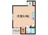 リ－ベンハイム淀 1Rの間取り