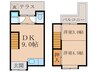 醍醐槇ノ内町　貸家 2DKの間取り