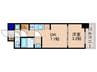 ﾌﾟﾚｻﾝｽTHE　KYOTO吉祥院（305） 1DKの間取り