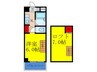 第６瑞光ハイツ 1Kの間取り
