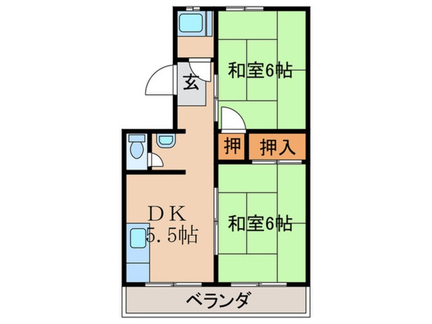 間取図 伴コーポラス