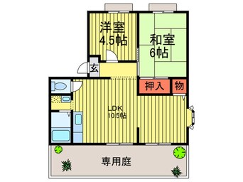 間取図 サンビレッジ明美の里Ｄ