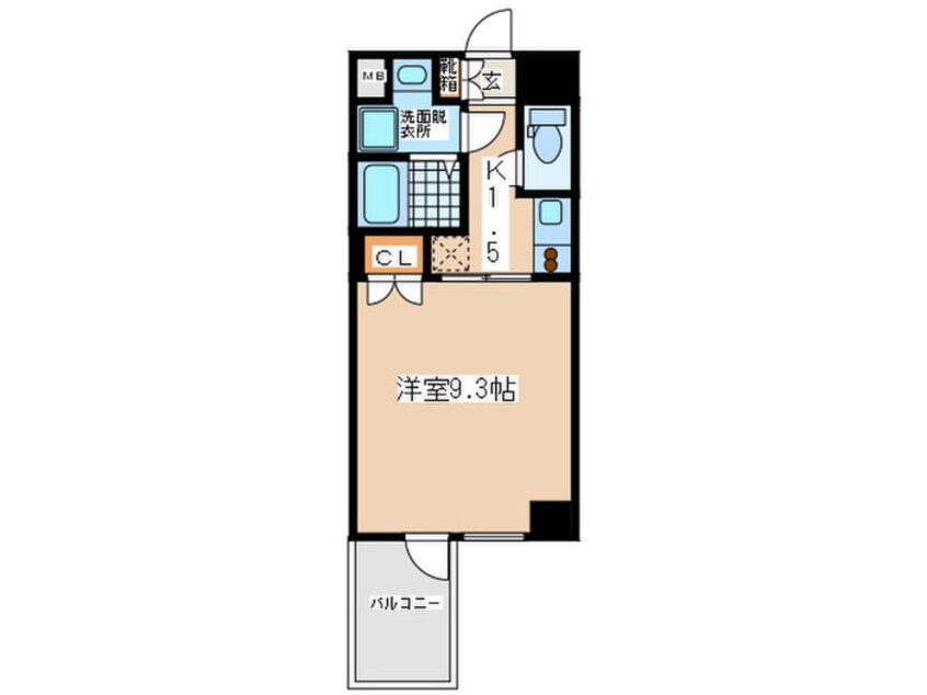 間取図 クレア－ト難波南イ－ビス