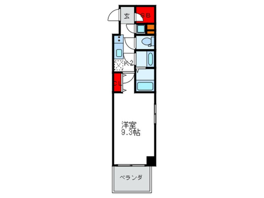 間取図 La Douceur心斎橋