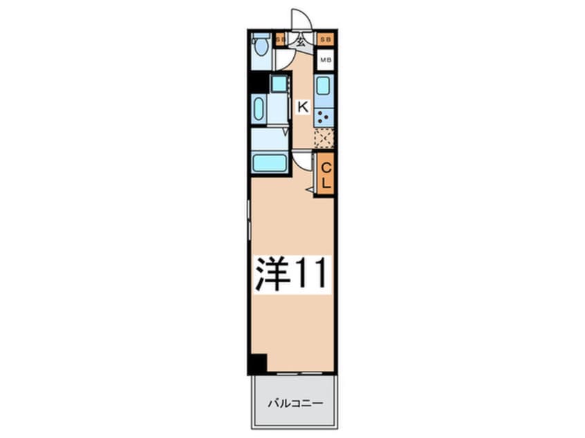 間取図 La Douceur心斎橋