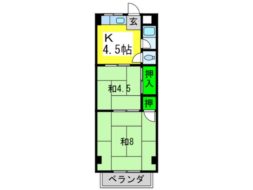 間取図 コ－ポしらき