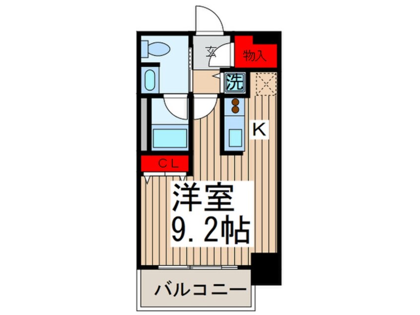 間取図 クロスレジデンス大阪新町