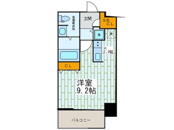 間取図 クロスレジデンス大阪新町