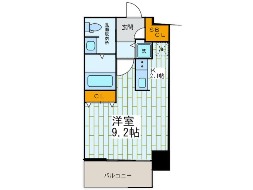 間取図 クロスレジデンス大阪新町