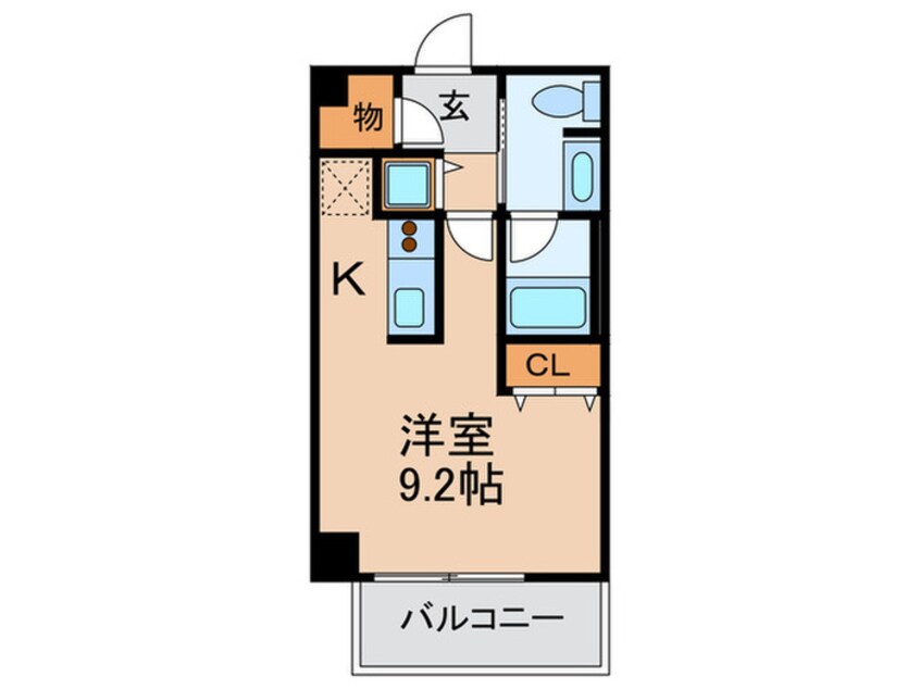 間取図 クロスレジデンス大阪新町