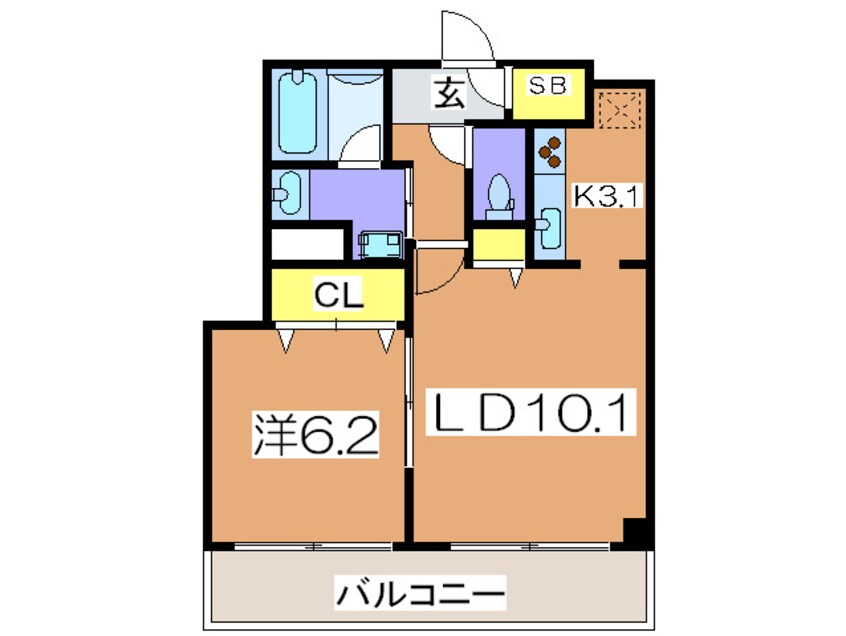 間取図 クロスレジデンス大阪新町