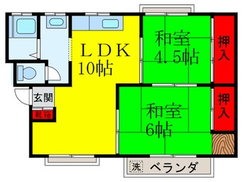 間取図 旭ケ丘コ－ポ