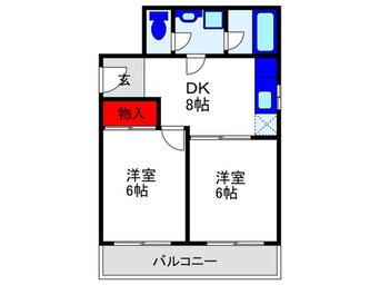 間取図 シャルム上野西