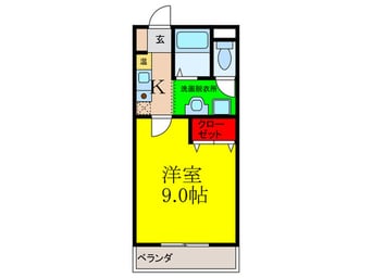 間取図 パ－シモン茨木