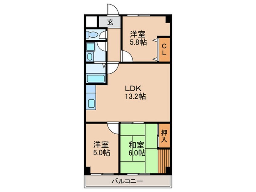 間取図 スタ－ライト新伊丹