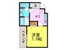 ハ－モニ－ライフ須山 1Kの間取り
