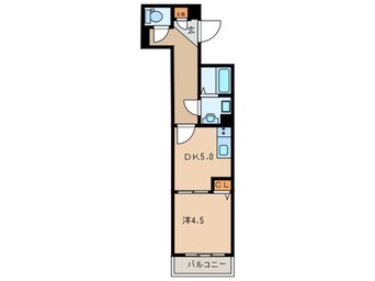 間取図 ベラジオ京都西大路Ⅱ（402）