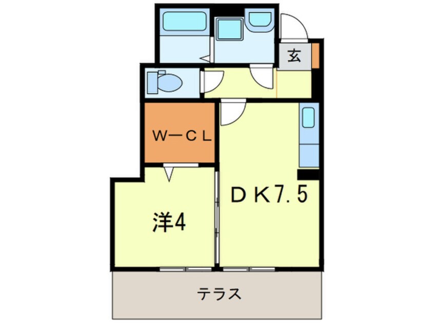 間取図 ロ－ズコ－ト明石