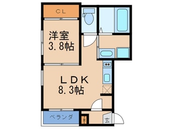 間取図 ﾊｰﾓﾆｰﾃﾗｽ海老江