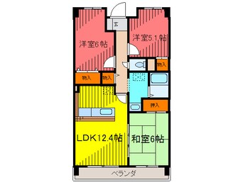 間取図 サニークレスト常福寺