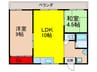 リバティハイツ 2LDKの間取り