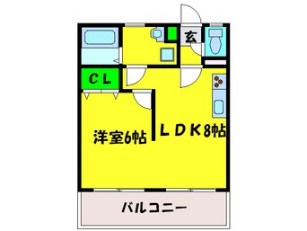 間取図 グリ－ンハイツ