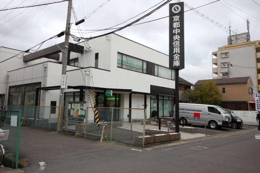 京都中央信用金庫(銀行)まで370m 上田氏２階建貸家