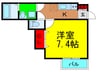 ディアコート香里 1Kの間取り