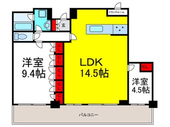 間取図 ザ・宝塚タワー(1409)