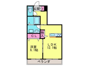 間取図 シャ－メゾンＴＡＮＰＯＰＯ