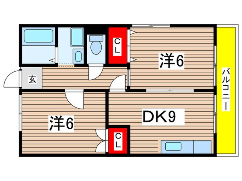 間取図 ラフォ－レ七松