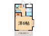 パサ－ジュ西舞子 1Kの間取り