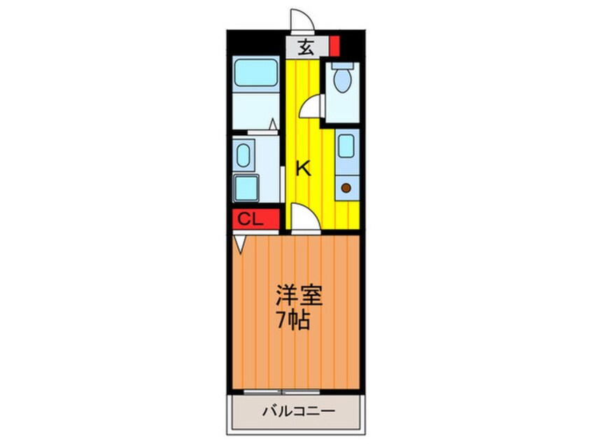 間取図 クロ－バ－ハイツ