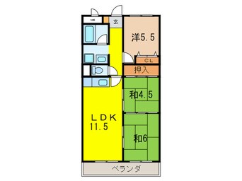 間取図 ロ－レルハイム大島