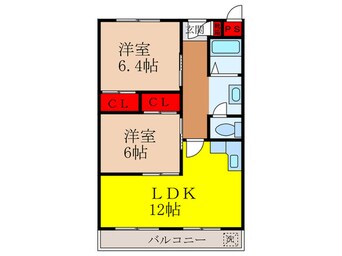 間取図 シャルム清風