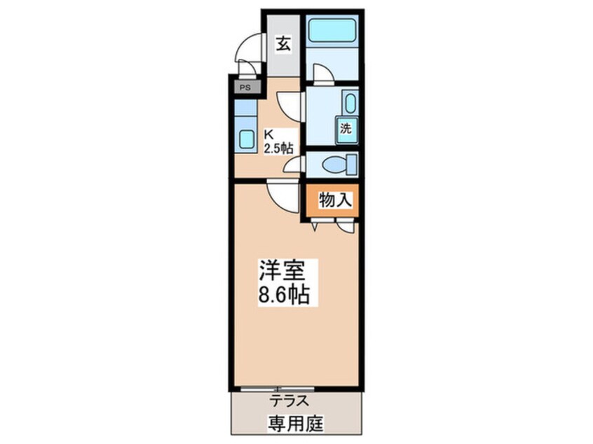 間取図 パセオ久米田