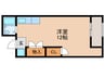 太陽マンション（南側） 1Rの間取り