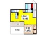 仮)D-ROOM八尾市太子堂2丁目PJ 1LDKの間取り