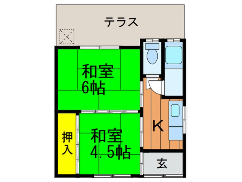 間取図 藤井貸家１／２