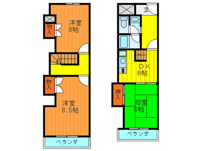間取り図 ＣＡＳＡ　ＡＺＵＬ